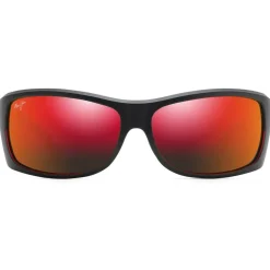 Lunettes de soleil Maui Jim Equator Noir Rouge Hawail Lava Mineral SuperThin