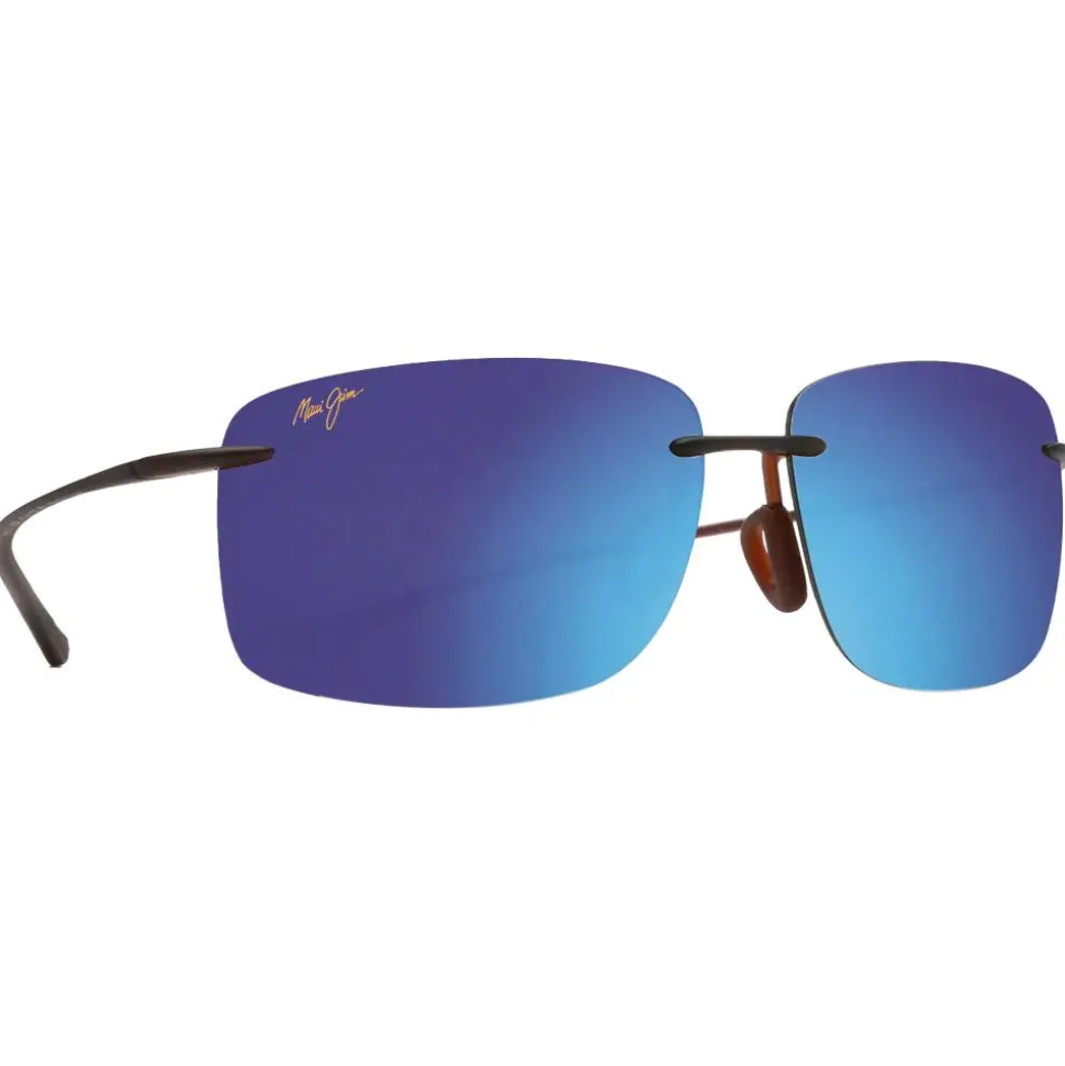 Lunettes de soleil Maui Jim Hema Mat Dark Brown Blue Hawaii Maui Pure Lt