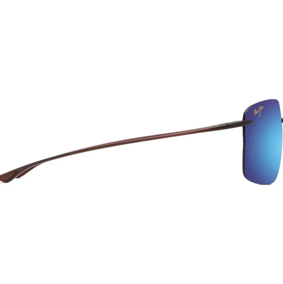 Lunettes de soleil Maui Jim Hema Mat Dark Brown Blue Hawaii Maui Pure Lt