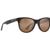 Lunettes de soleil Maui Jim Koaniani Asian Fit Shiny Dark Havana Hcl Bronze Mineral Superthin