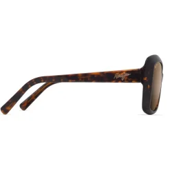 Lunettes de soleil Maui Jim Orchid Shiny Dark Havana Brone Hcl Minéral Superthin