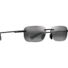 Lunettes de soleil Maui Jim Lanakila Noir Mat Gris Neutral Grey MauiPure