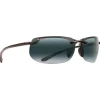 Lunettes de soleil Maui Jim Banyans Asian Fit Noir Brillant Neutral Grey MauiBrilliant