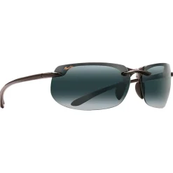 Lunettes de soleil Maui Jim Banyans Asian Fit Noir Brillant Neutral Grey MauiBrilliant