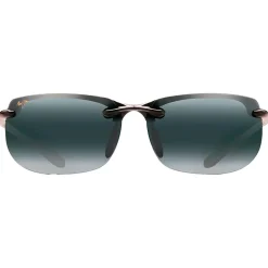 Lunettes de soleil Maui Jim Banyans Asian Fit Noir Brillant Neutral Grey MauiBrilliant