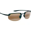 Lunettes de soleil Maui Jim Hookipa Noir Brillant Hcl Bronze Polycarbonate Bidegrade