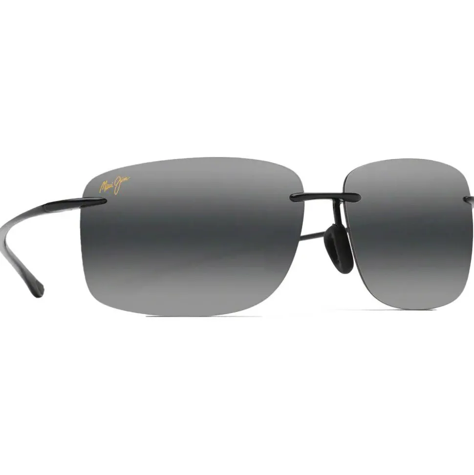 Lunettes de soleil Maui Jim Hema Noir Brillant Gris Neutre