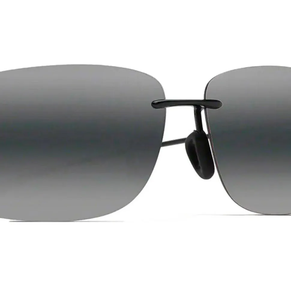 Lunettes de soleil Maui Jim Hema Noir Brillant Gris Neutre