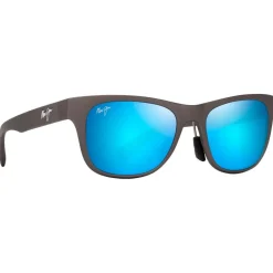 Lunettes de soleil Maui Jim Kapeau Metal Matte Grey Blue Hawaii Mineral Superthin