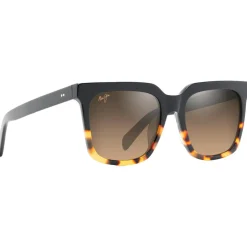 Lunettes de soleil Maui Jim Rooftops Noir Ecaille Hcl Bronze Mineral Superthin