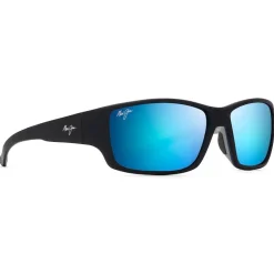 Lunettes de soleil Maui Jim Local Kine Soft Black Bleu Hawaï Minéral Superthin