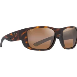Lunettes de soleil Maui Jim Amberjack Tortue Mate Hcl Bronze Mineral Superthin
