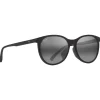 Lunettes de soleil Maui Jim Alahee Shiny Black Neutral Grey Minéral Superthin
