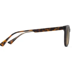 Lunettes de soleil Maui Jim Lonomea Shiny Dark Havana Bronze Hcl Minéral Superthin