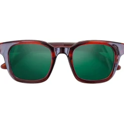 Lunettes de soleil Moken Vision Miles Crystal Brown Vert Cat.3 Polarized