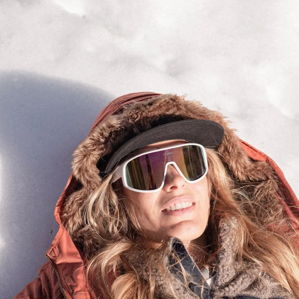 Lunettes de soleil Moken Vision Rockett White Gold Cat.3 Polarized