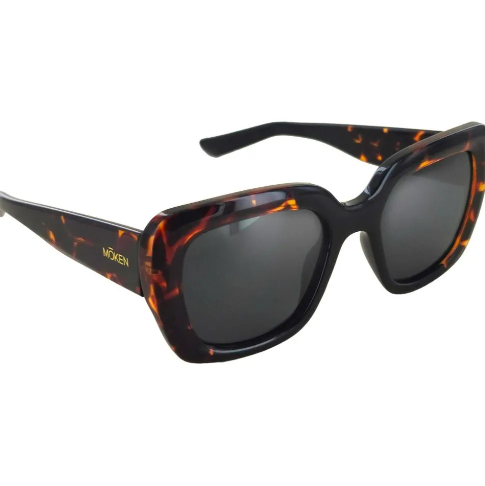 Lunettes de soleil Moken Vision Iris Black Tortoise Grey Cat.3 Polarized