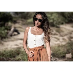 Lunettes de soleil Moken Vision Woody Black Wood Grey Cat 3 Polarized