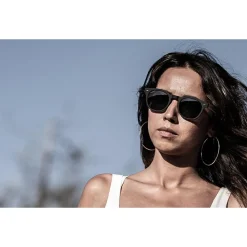 Lunettes de soleil Moken Vision Woody Black Wood Grey Cat 3 Polarized