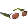 Lunettes de soleil Moken Vision Luma White Kaki Cat.3 Polarized