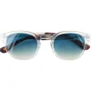 Lunettes de soleil Moken Vision Otis Crystal Tortoise Blue Gradient Lens