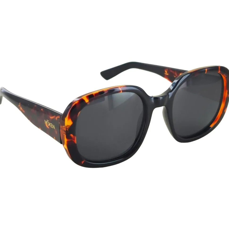 Lunettes de soleil Moken Vision April Black Tortoise Grey Cat.3 Polarized