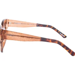 Lunettes de soleil Moken Vision Monroe Glitter Sand Grey Cat.3 Gradient Lens