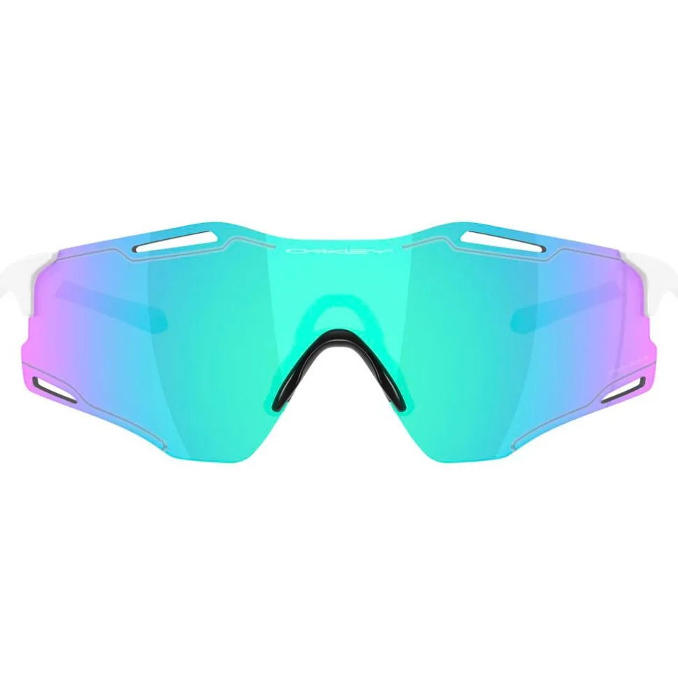Lunettes de soleil Oakley Cybr Zero Polished White Prizm Sapphire