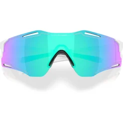 Lunettes de soleil Oakley Cybr Zero Polished White Prizm Sapphire