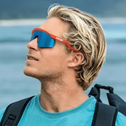 Lunettes de soleil Oakley Hydra Neon Orange Prizm Sapphire
