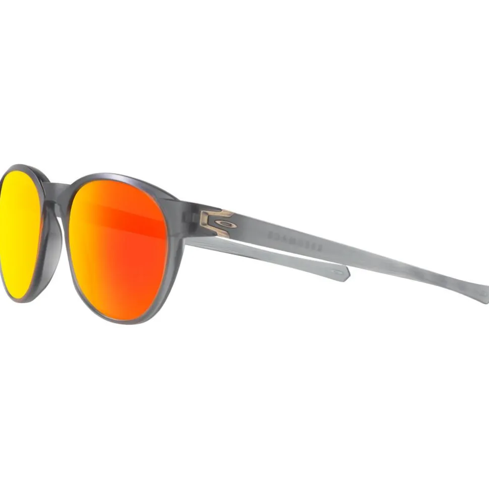 Lunettes de soleil Oakley Reedmace Matte Grey Smoke Prizm Ruby Polarized