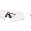 Lunettes de soleil Oakley Cybr Dyno Matte White Clear To Black Iridium Photochromic