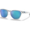 Lunettes de soleil Oakley Manorburn Polished Clear Prizm Sapphire