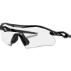 Lunettes de soleil Oakley Radar Plate Polished Black Clear To Black Iridium Photochromic