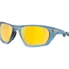 Lunettes de soleil Oakley Lateralis Polaris Matte Trans Abyss Prizm 24k Polarized