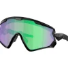 Lunettes de soleil Oakley Wind Jacket 2.0 Matte Black Prizm Road Jade