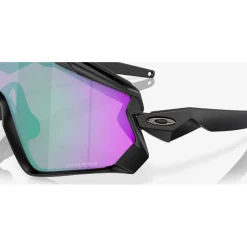 Lunettes de soleil Oakley Wind Jacket 2.0 Matte Black Prizm Road Jade