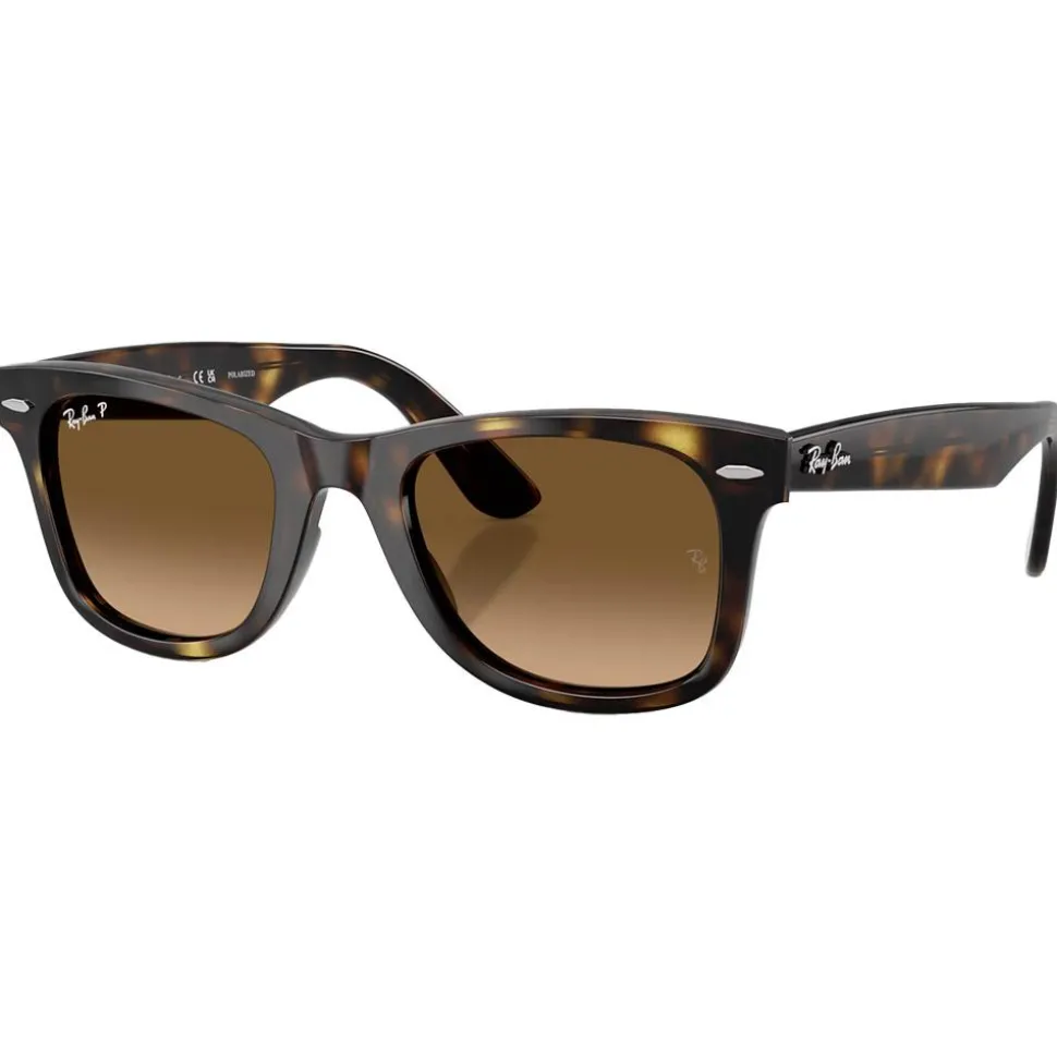 Lunettes de soleil Ray Ban RB4340 Wayfarer Ease Polished Havana Gradient Brown Polar