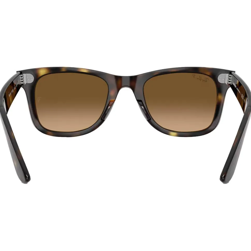 Lunettes de soleil Ray Ban RB4340 Wayfarer Ease Polished Havana Gradient Brown Polar