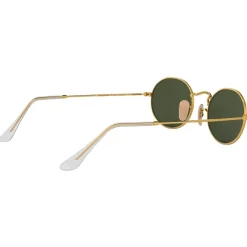 Lunettes de soleil Ray Ban RB3547 Oval Metal Polished Gold Green G-15