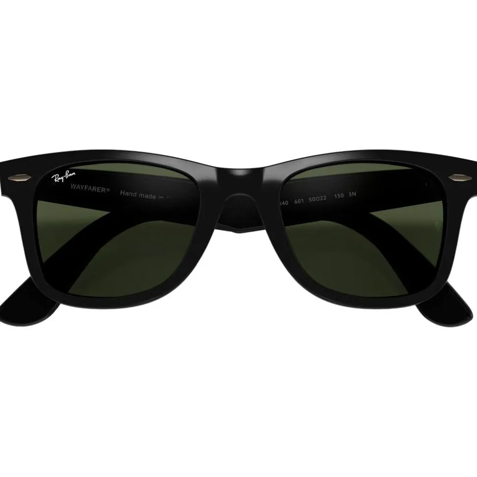 Lunettes de soleil Ray Ban RB4340 Wayfarer Ease Polished Black Green G-15