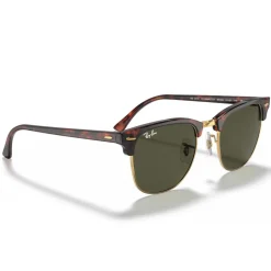 Lunettes de soleil Ray Ban RB3016 Clubmaster Classic Polished High Tortoise Gold Green G-15