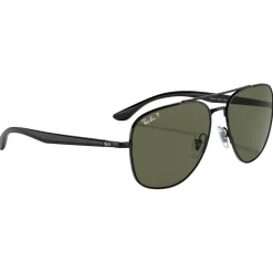Lunettes de soleil Ray Ban RB3683 Polished Black Green G-15 Polar