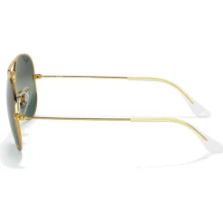 Lunettes de soleil Ray Ban RB3025 Aviator Polished Gold Chromance Silver Polar Blue