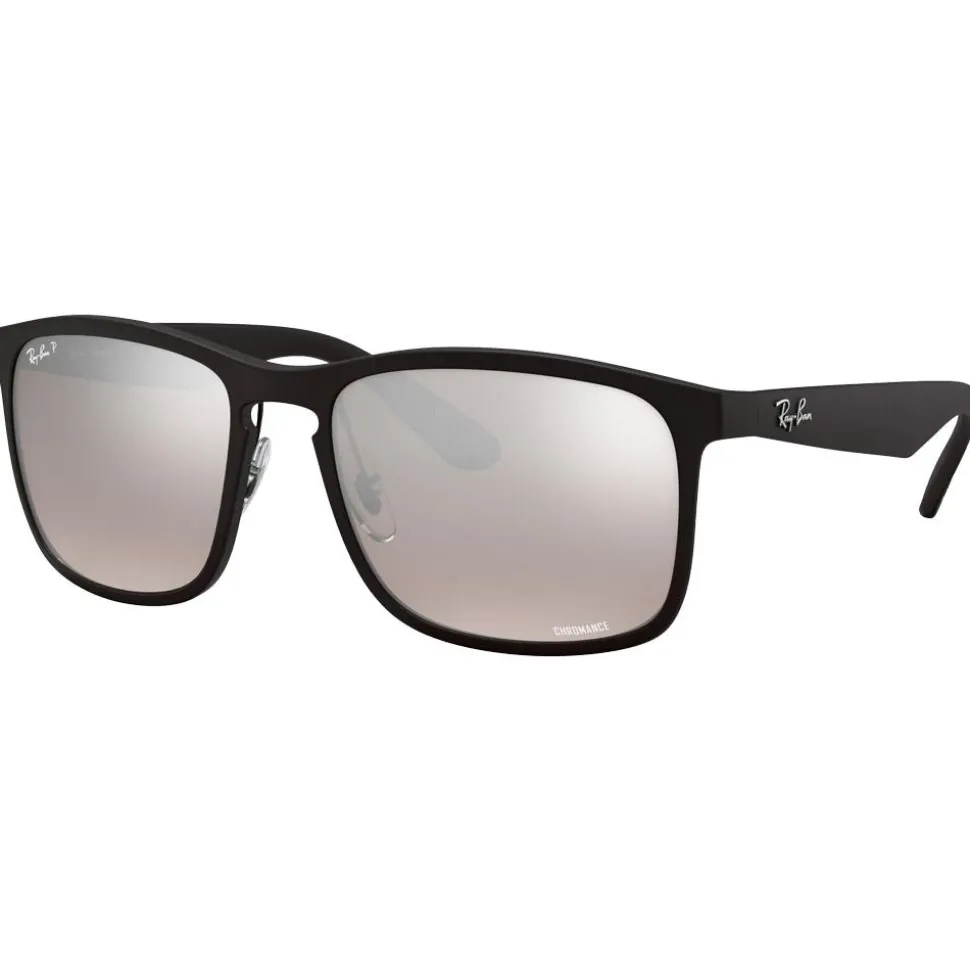 Lunettes de soleil Ray Ban RB4264 Matte Black Chromance Silver Polar