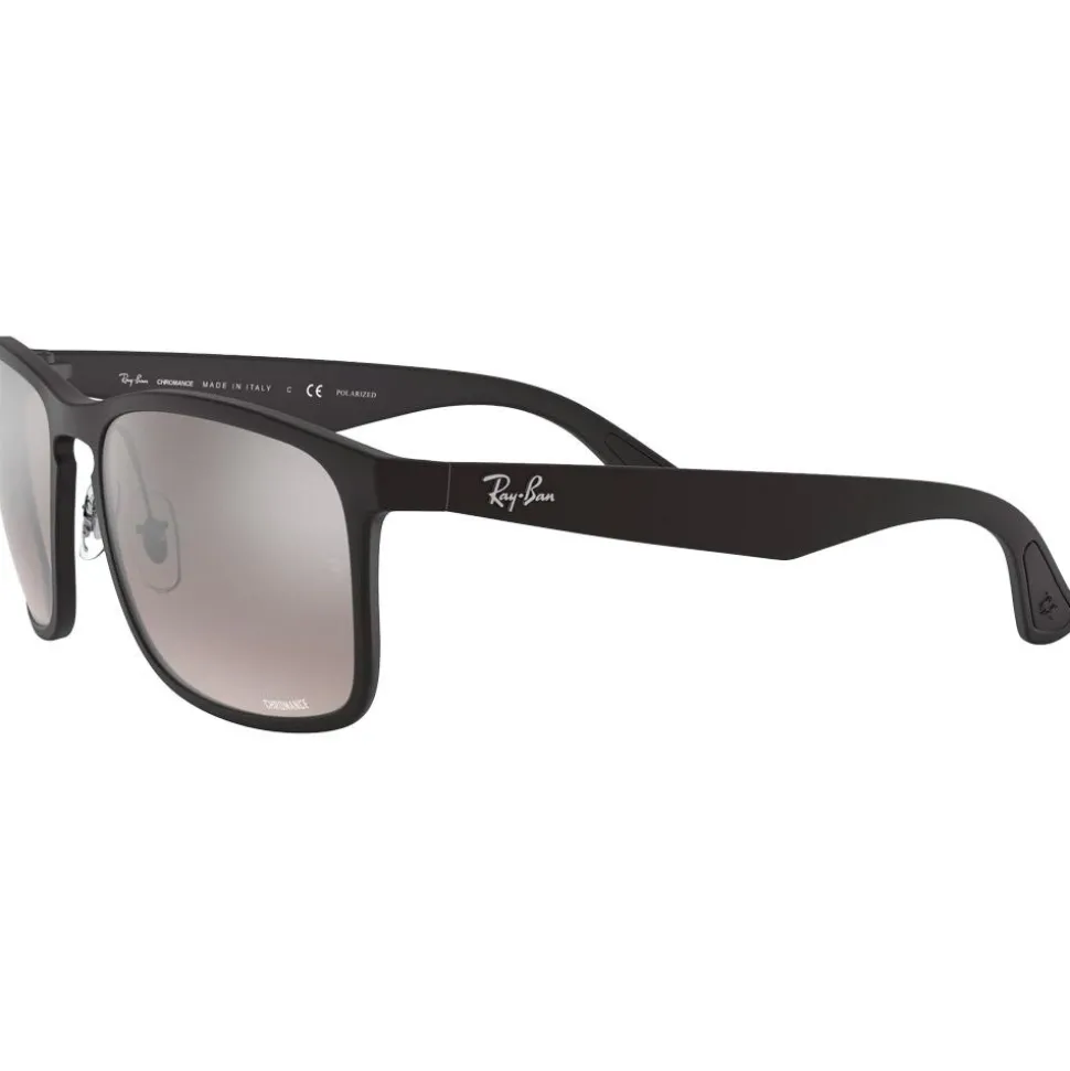 Lunettes de soleil Ray Ban RB4264 Matte Black Chromance Silver Polar