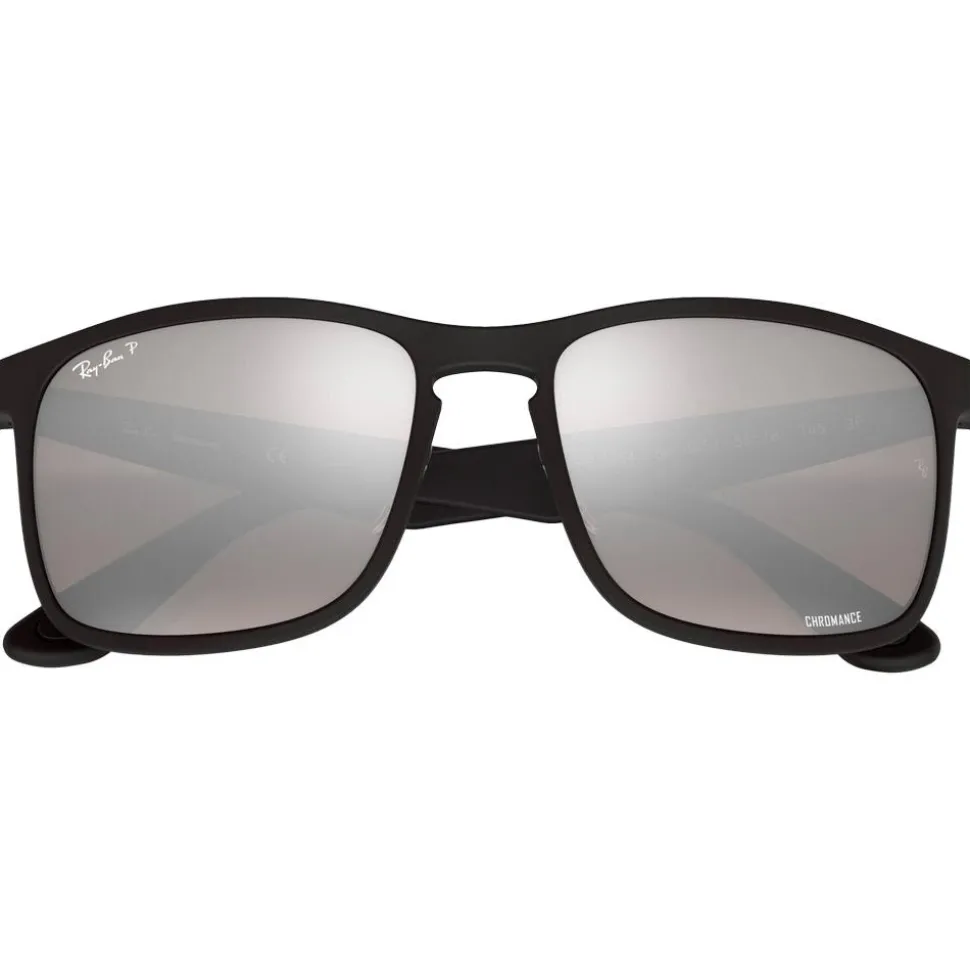 Lunettes de soleil Ray Ban RB4264 Matte Black Chromance Silver Polar
