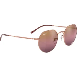 Lunettes de soleil Ray Ban RB3565 Jack Polished Rose Gold Chromance Gold Red Polar