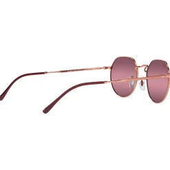 Lunettes de soleil Ray Ban RB3565 Jack Polished Rose Gold Chromance Gold Red Polar