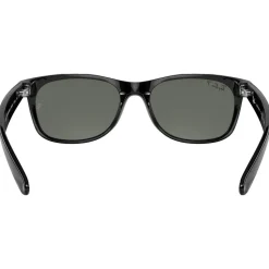 Lunettes de soleil Ray Ban RB2132 New Wayfarer Classic Polished Black Green Polarized